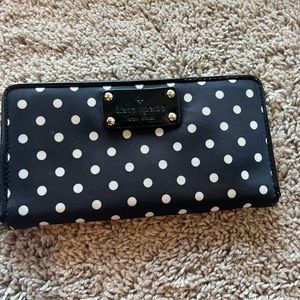 Kate spade polka dot wallet